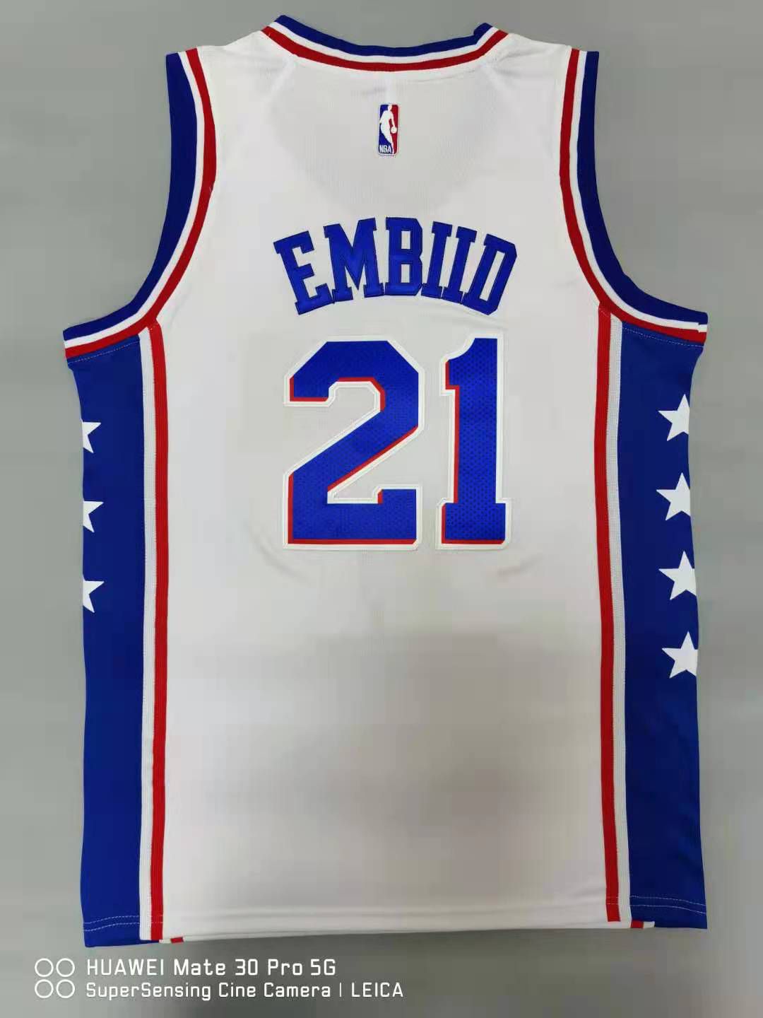 Men Philadelphia 76ers 21 Embiid White 2021 Nike Game NBA Jersey